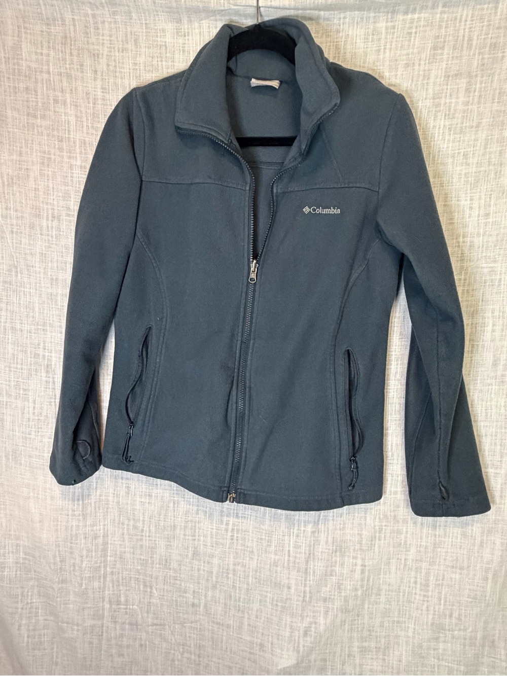 Columbia Women's Zip-Up Fleece Jacket in Slate Blue (Teal-Gray) M